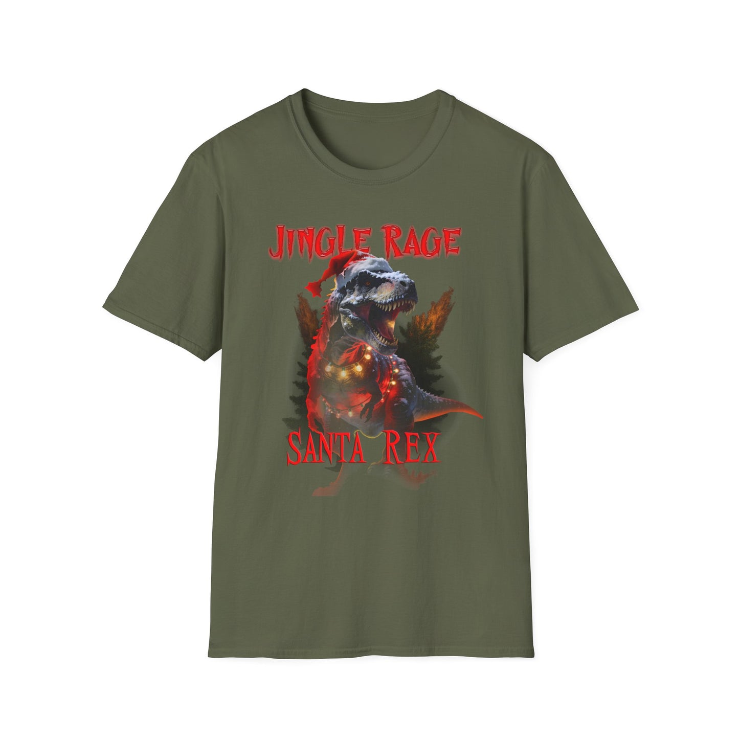 Santa Rex Christmas Tee