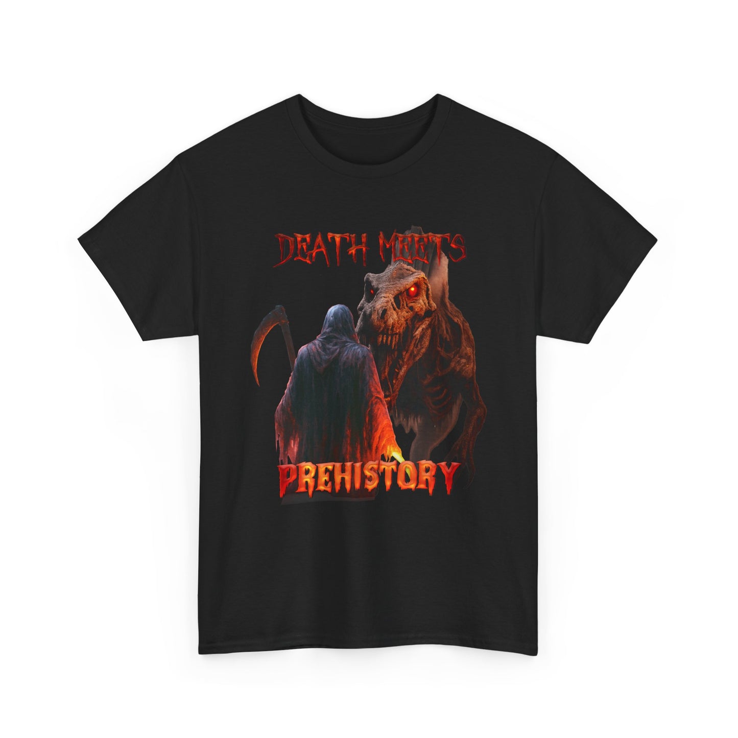 Death Meets Prehistory Tee