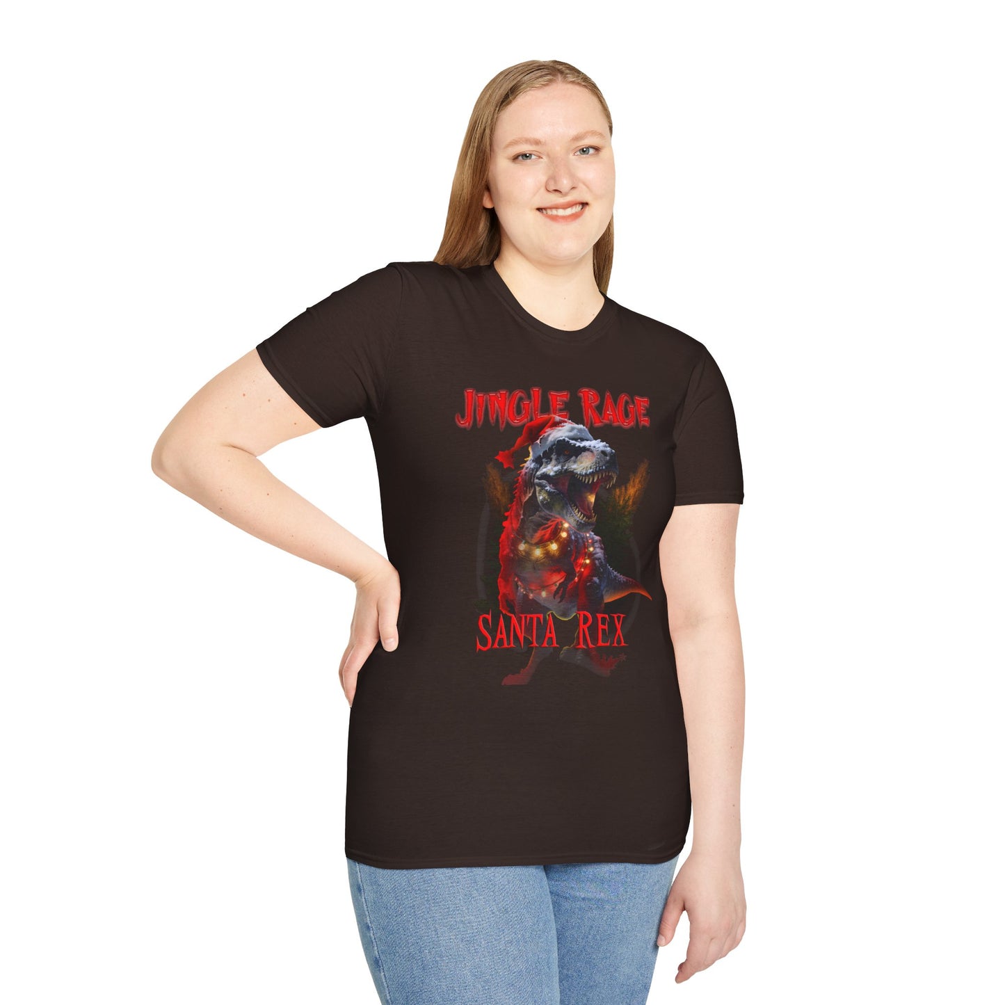 Santa Rex Christmas Tee